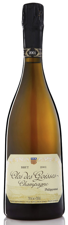 Bottiglia di Champagne Clos des Goisses 2001
