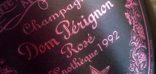 etichetta dom perignon rose 1992