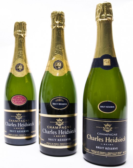 Degustazione dei tre Brut Réserve Charles Heidsieck