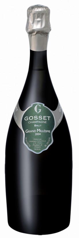 bottiglia di champagne gosset 2004