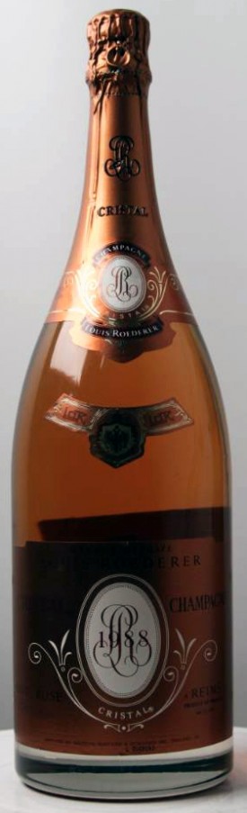 champagne Cristal Rosé 1988.