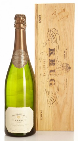 bottiglie di champagne Krug Collection 1961