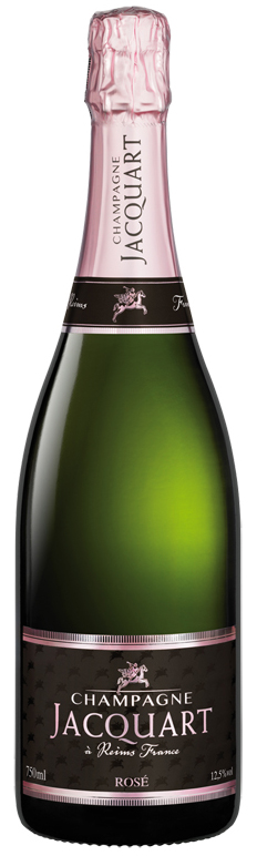 bottiglia di champagne jacquart rose