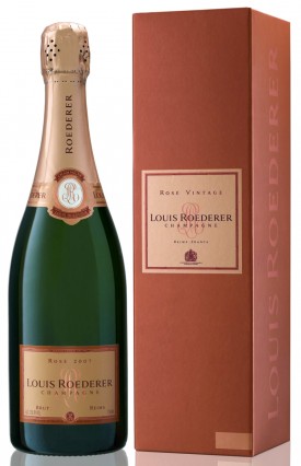 Bottiglie di champagne Roederer Vintage Rosé 2007