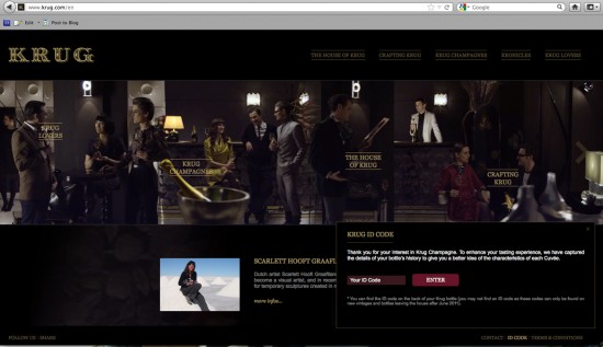 schermata sito web krug