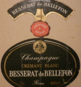 etichetta dello champagne della Cuvée des Moines