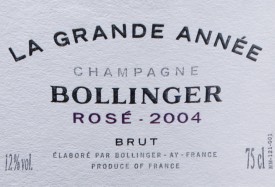 etichetta la grande année rosé 2004