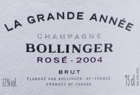 etichetta la grande année rosé 2004