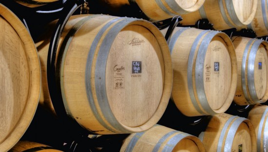 Le barrique realizzate con legno della foresta di Argonne per lo champagne Henri Giraud