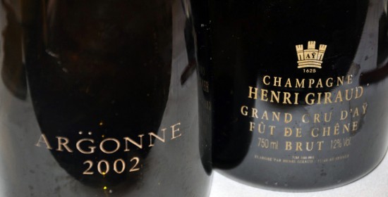 bottiglie di champagne in prova henri giraud