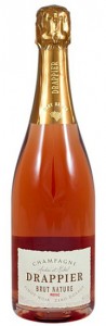 bottiglia di champagne Drappier Brut Nature Rosé