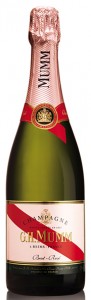 bottiglia di champagne G.H. Mumm Rosé