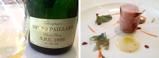 abbinamento champagne bruno paillard npu 1999