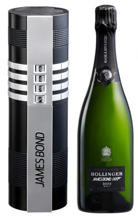 champagne bollinger la grande anne 1999 e astuccio celebrativo per 007