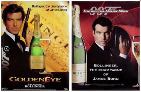 locandine 007 con Pierce Brosnan e sodalizio bollinger