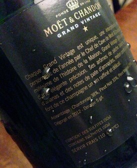 controetichetta, grande novità di Moët & Chandon con il Grand Vintage 2004