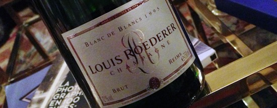 Bottiglia di champagne Blanc de blancs Louis Roederer