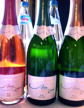 bottiglie di champagne alla serata bollicine mon amour 2012