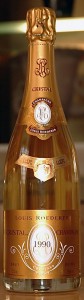 bottiglia di champagne Cristal 1990