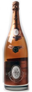 bottiglia di champagne Cristal Rosé 1988