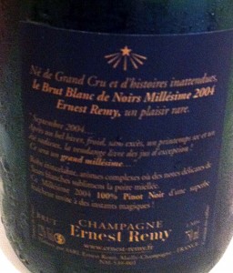 retro etichetta champagne Ernest Remy 