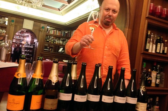 Alberto Lupetti e degustazione champagne