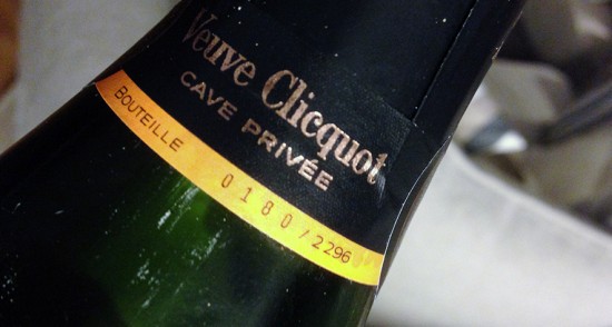 bottiglie Veuve Clicquot Cave Privée numerate