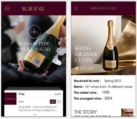 app per mobile Champagne Krug