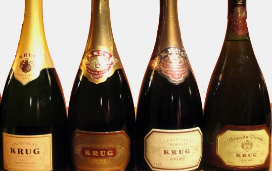 krug, evoluzione delle bottiglie