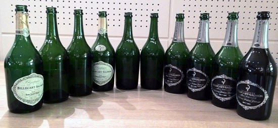 foto delle bottiglie per la verticale Cuvée Nicolas François