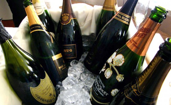 bottiglie per degustazione champagne