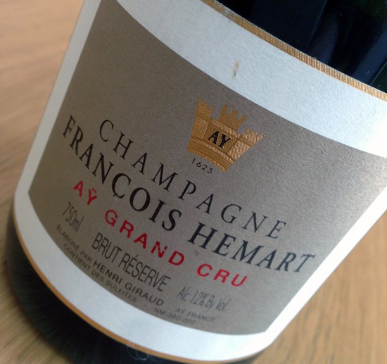 degustazione champagne François Hemart Brut Réserve