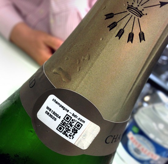 codice bottiglia champagne Barons de Rothschild