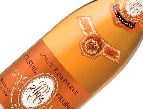 champagne cristal rosé 2002