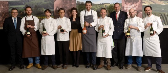 Luca Cuzziol, Alice e Bruno Paillard e i sei chef stellati