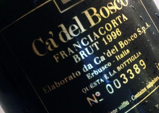 Vintage di Ca’ del Bosco Decennale 96