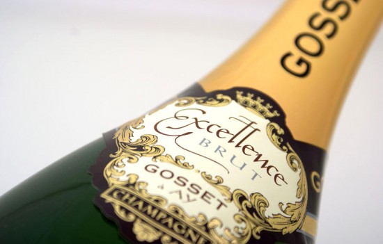 habillage champagne gosset brut excellence