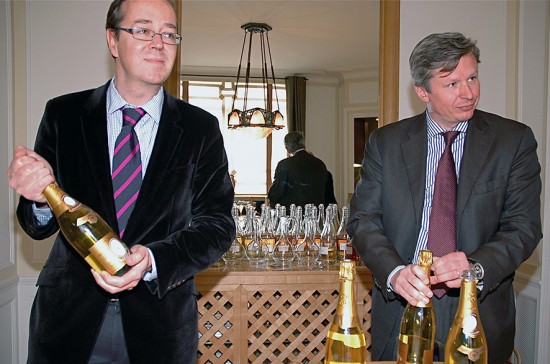 Frédéric Rouzaud e lo chef de cave Jean-Baptiste Lécaillon