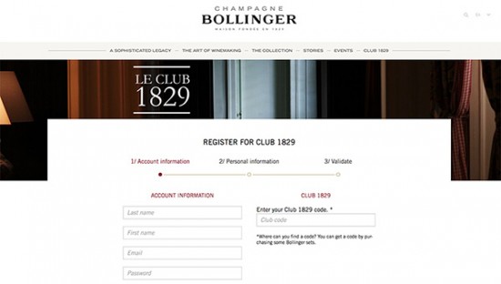 Bollinger ‘Club 1829’