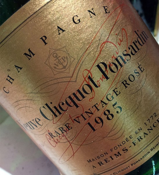 Veuve Clicquot Rare Vintage Rosé 1985