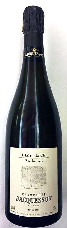 Bottiglia di Jacquesson Le Clos 2002