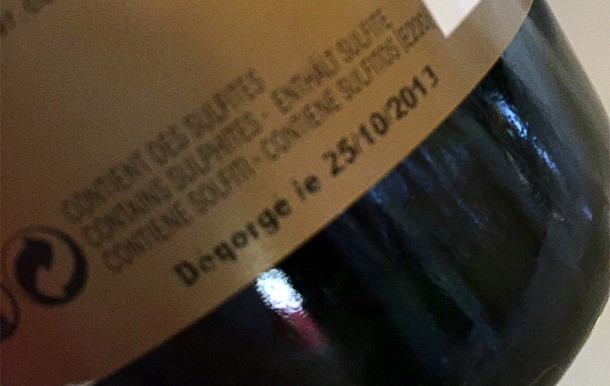 Etichetta con dégorgement Bollinger RD 1988