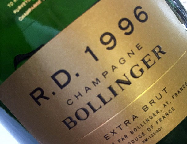 Champagne Bollinger R.D. 1996