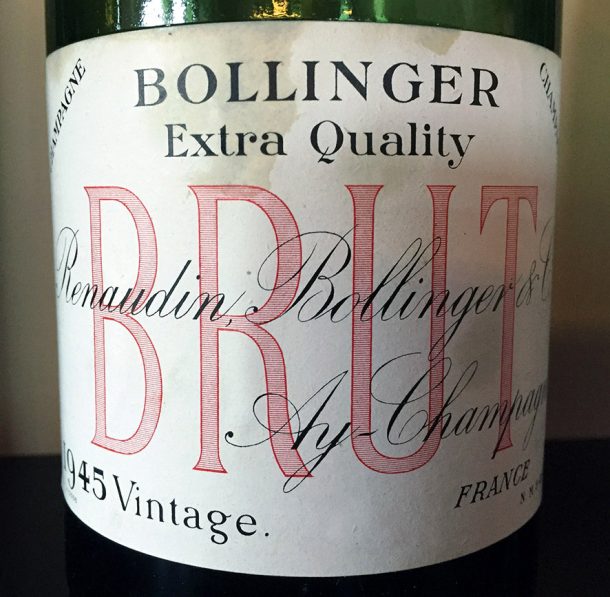 Champagne Bollinger Vintage 1945