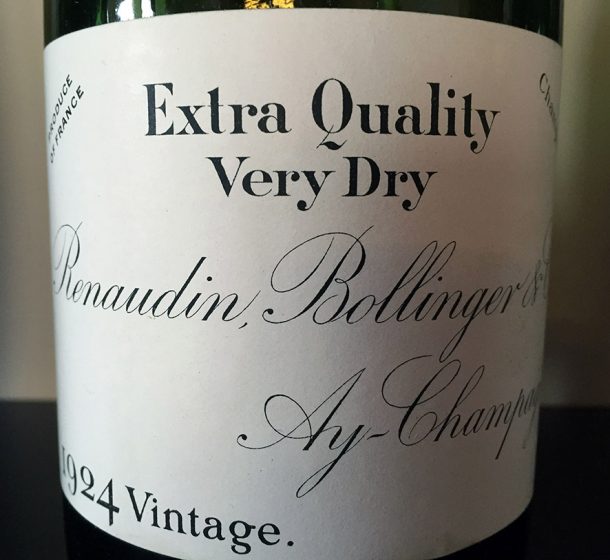 champagne Bollinger Vintage 1924