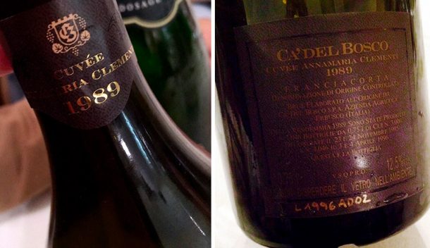 Ca’ del Bosco Annamaria Clementi controetichetta