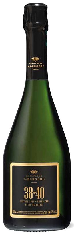 Bottiglia di champagne Bergère Cuvée 38-40 Vintage 2008