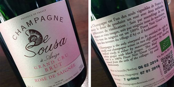 De Sousa Grand Cru Brut Rosé De Saignée