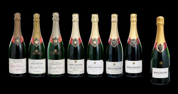 Habillage della Special Cuvée Bollinger nel tempo