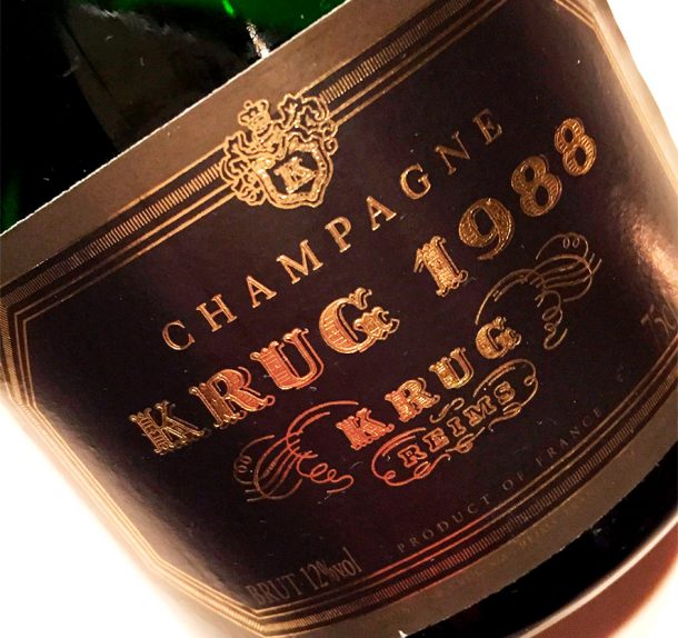 Champagne Krug 1988